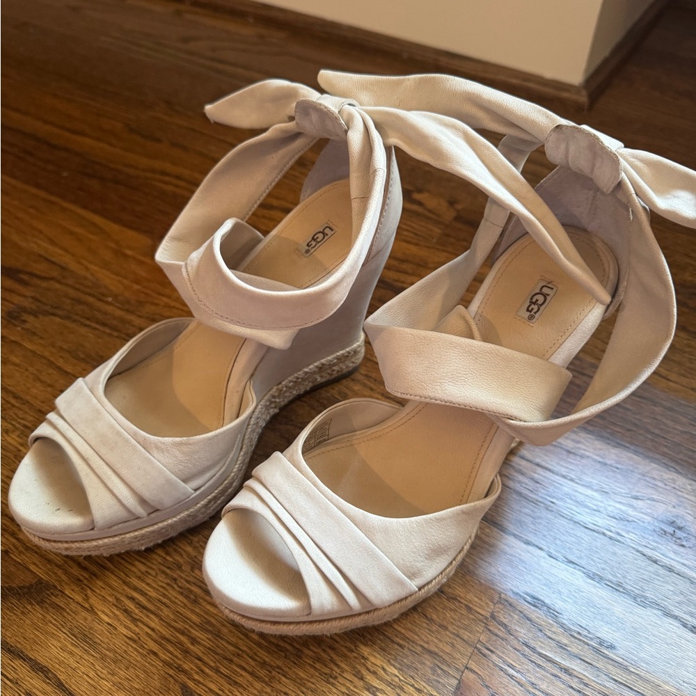 UGG Cream Espadrille Wedges